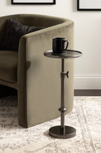 Engles Adjustable Polished Metal Table and Plant Stand