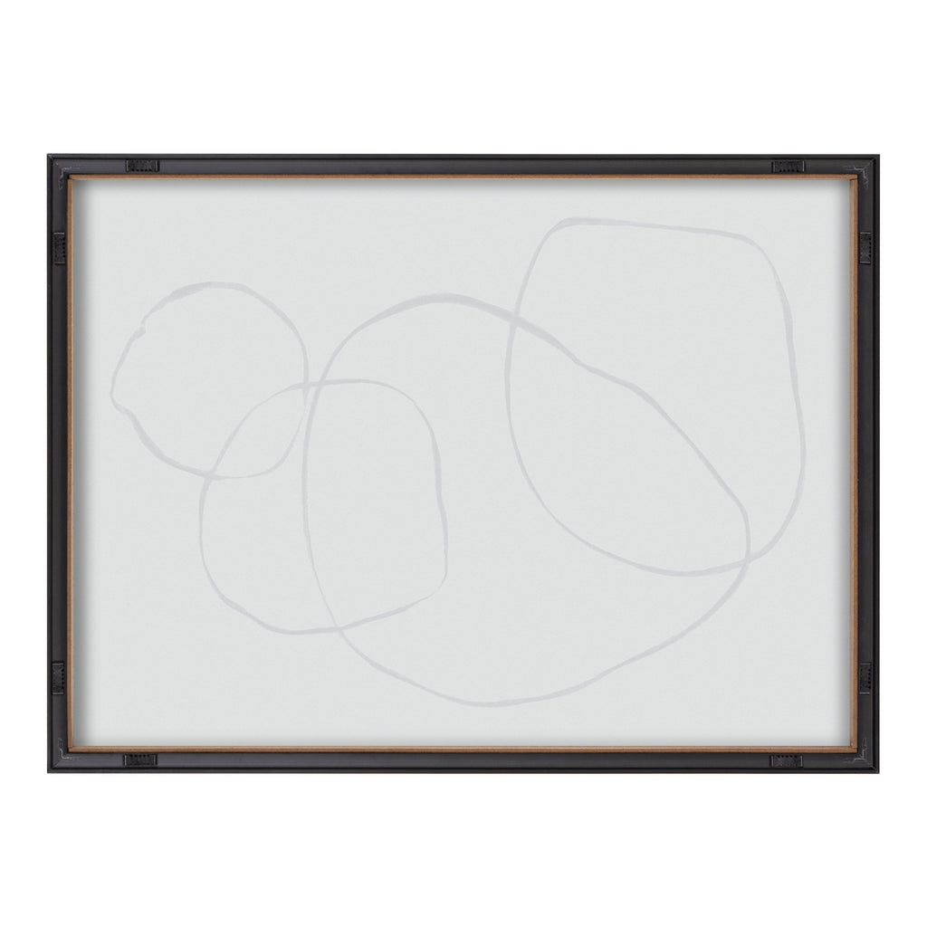 Blake 869 Going In Circles Framed Printed Glass by Teju Reval of SnazzyHues