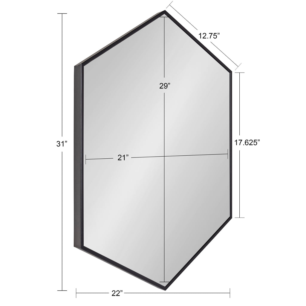 Rhodes Framed Hexagon Wall Mirror