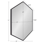 Rhodes Framed Hexagon Wall Mirror