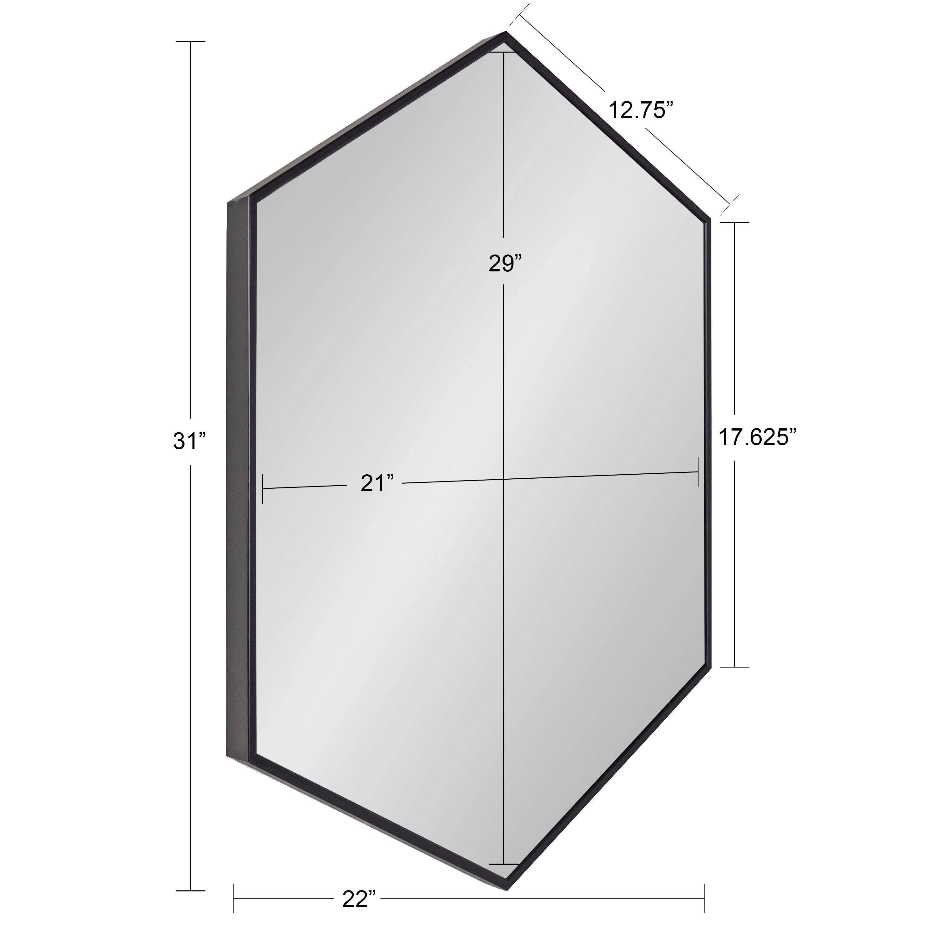 Rhodes Framed Hexagon Wall Mirror