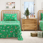 Turkish Cotton Christmas Flannel Sheet - Whittaker Collection