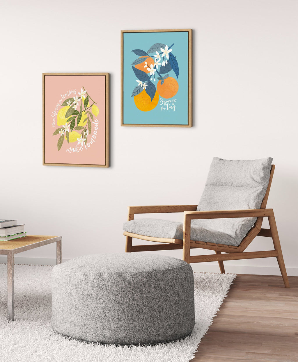 Sylvie 561 Lemons Framed Canvas by Mia Charro