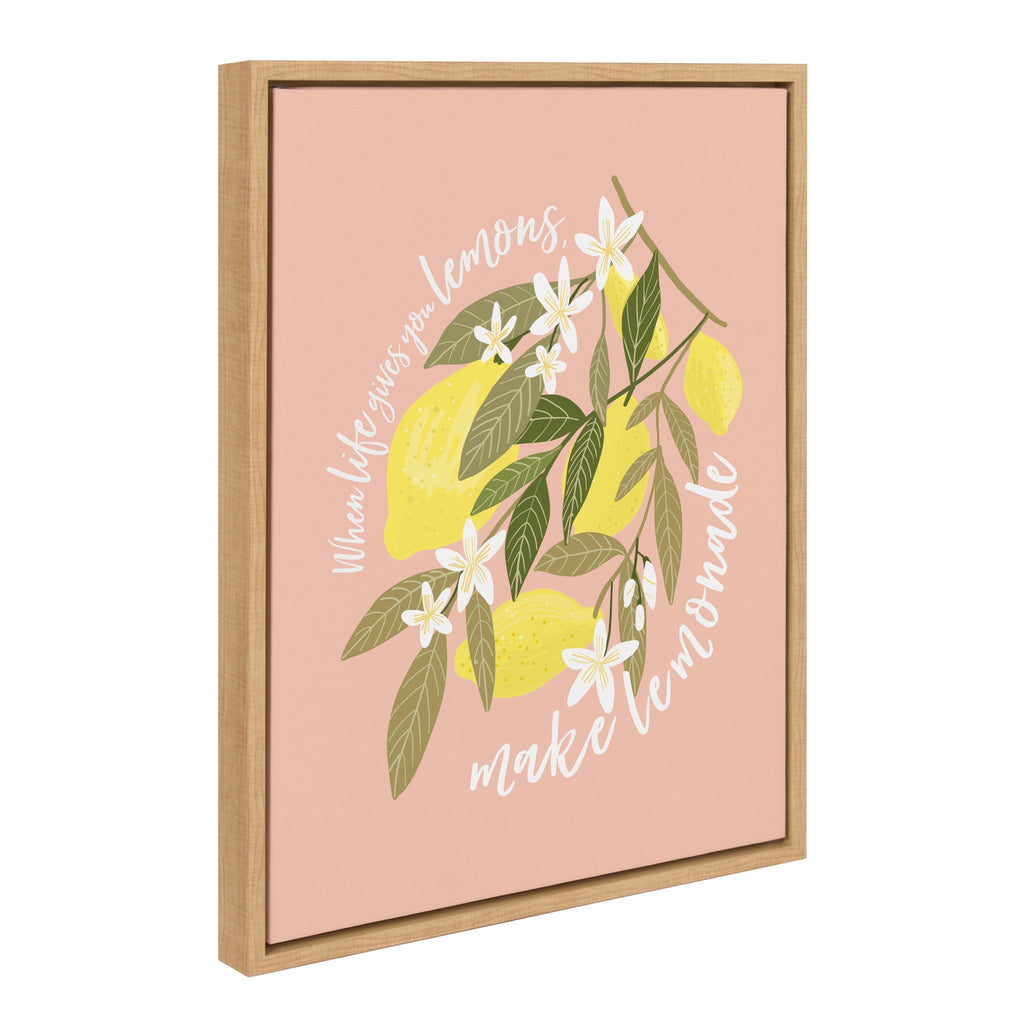 Sylvie 561 Lemons Framed Canvas by Mia Charro