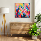 Sylvie EV Brushstroke 100 Framed Canvas by Jessi Raulet of Ettavee