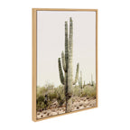 Sylvie Sunrise Cactus Framed Canvas by Amy Peterson Art Studio