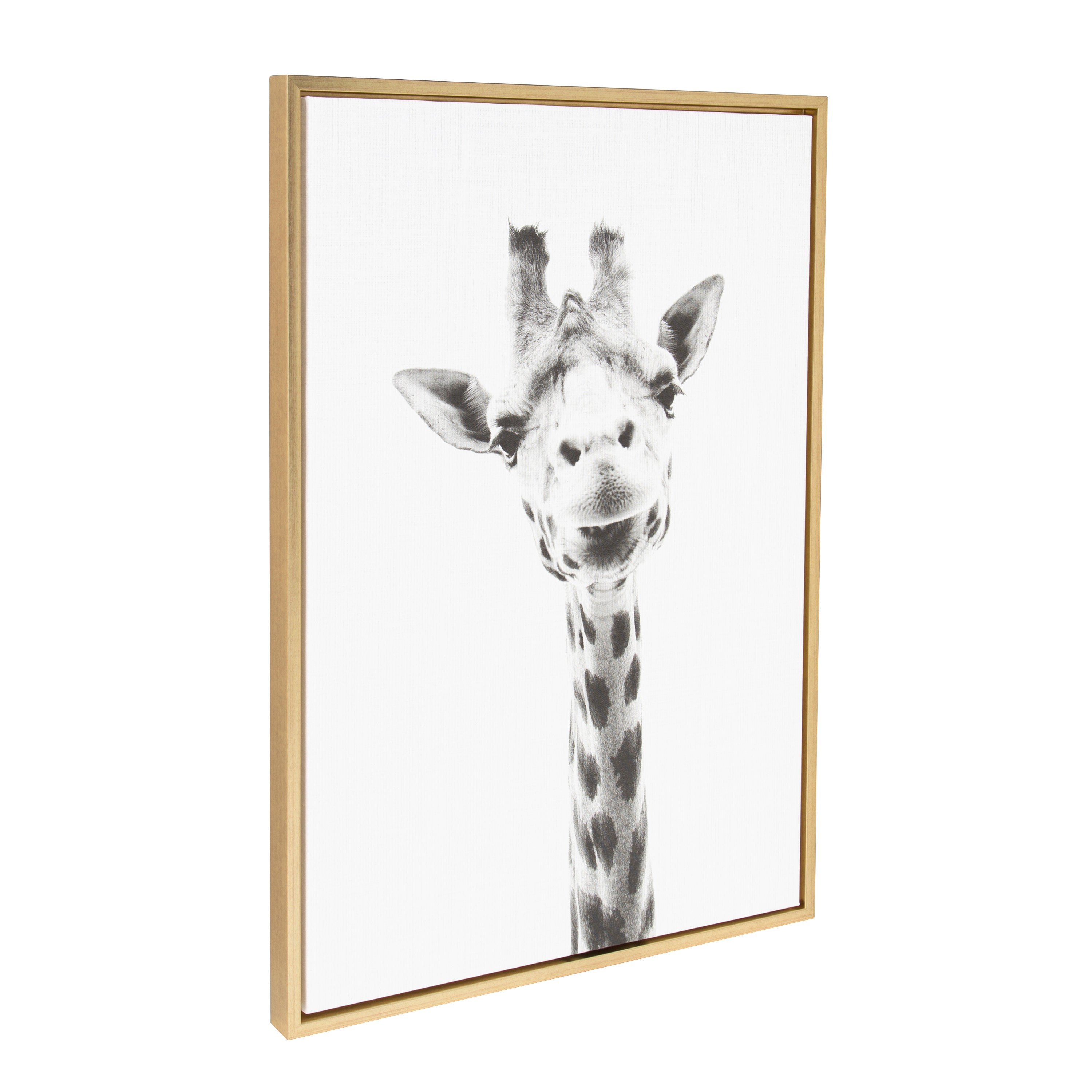 Sylvie Giraffe Framed Canvas by Simon Te of Tai Prints