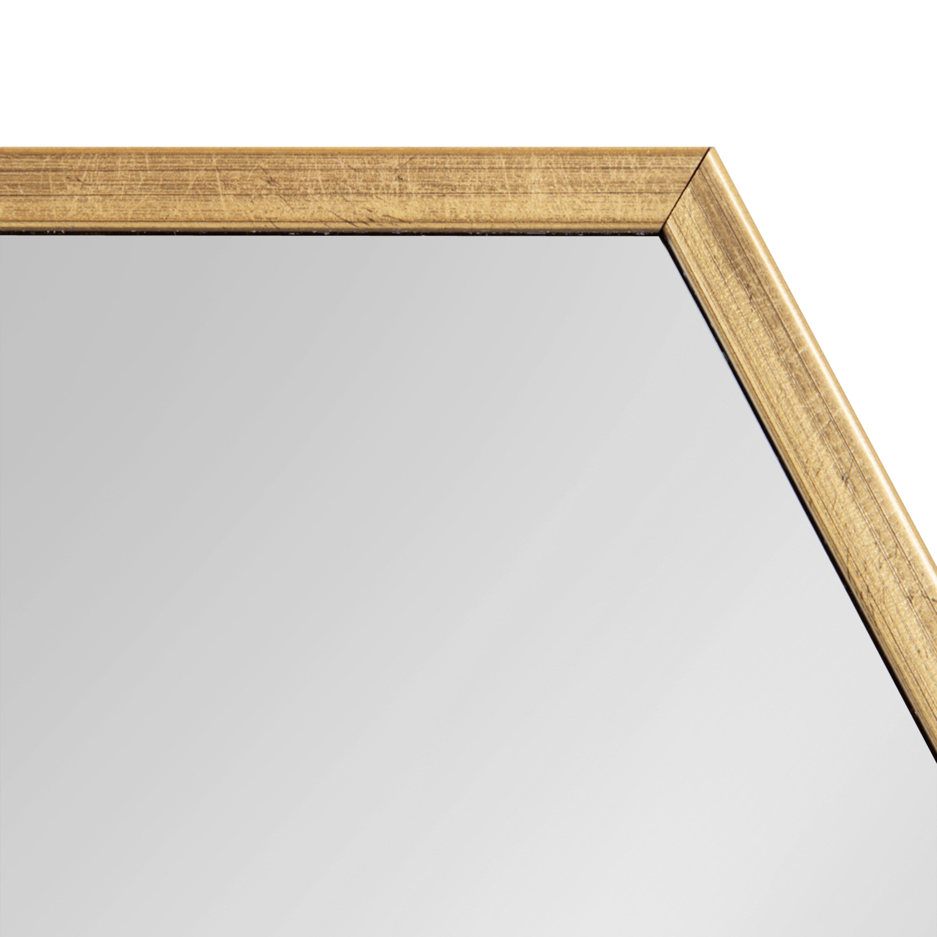 Rhodes Framed Hexagon Wall Mirror