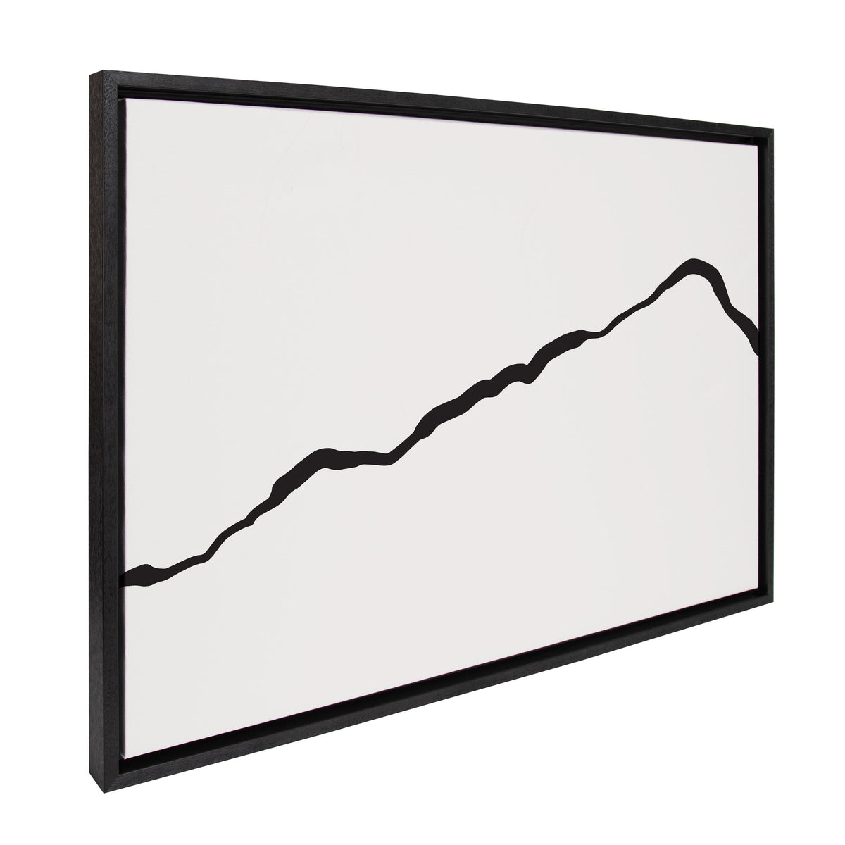Sylvie Elevated Abstract Minimalist Mountain Landscape Framed Canvas by The Creative Bunch Studio
