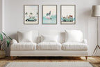 Sylvie Zebra Surfer Framed Canvas by July Art Prints