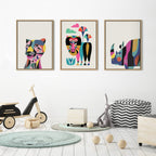 Sylvie Baboon Framed Canvas by Rachel Lee of My Dream Wall