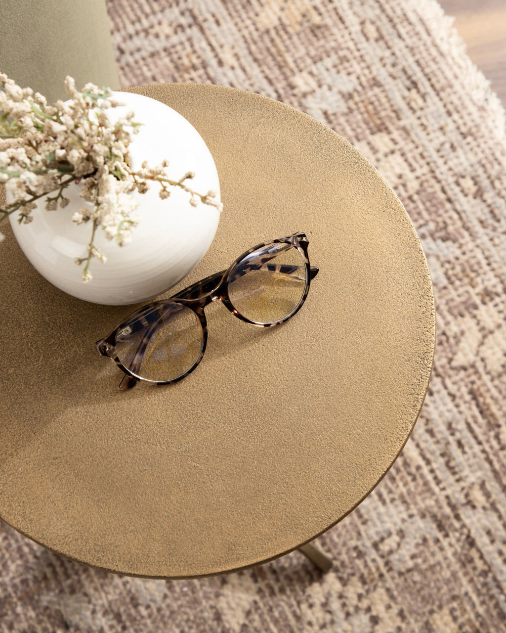 Henshall Metal Round Side Table