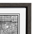 Sylvie Los Angeles Modern Map Framed Canvas by Jake Goossen