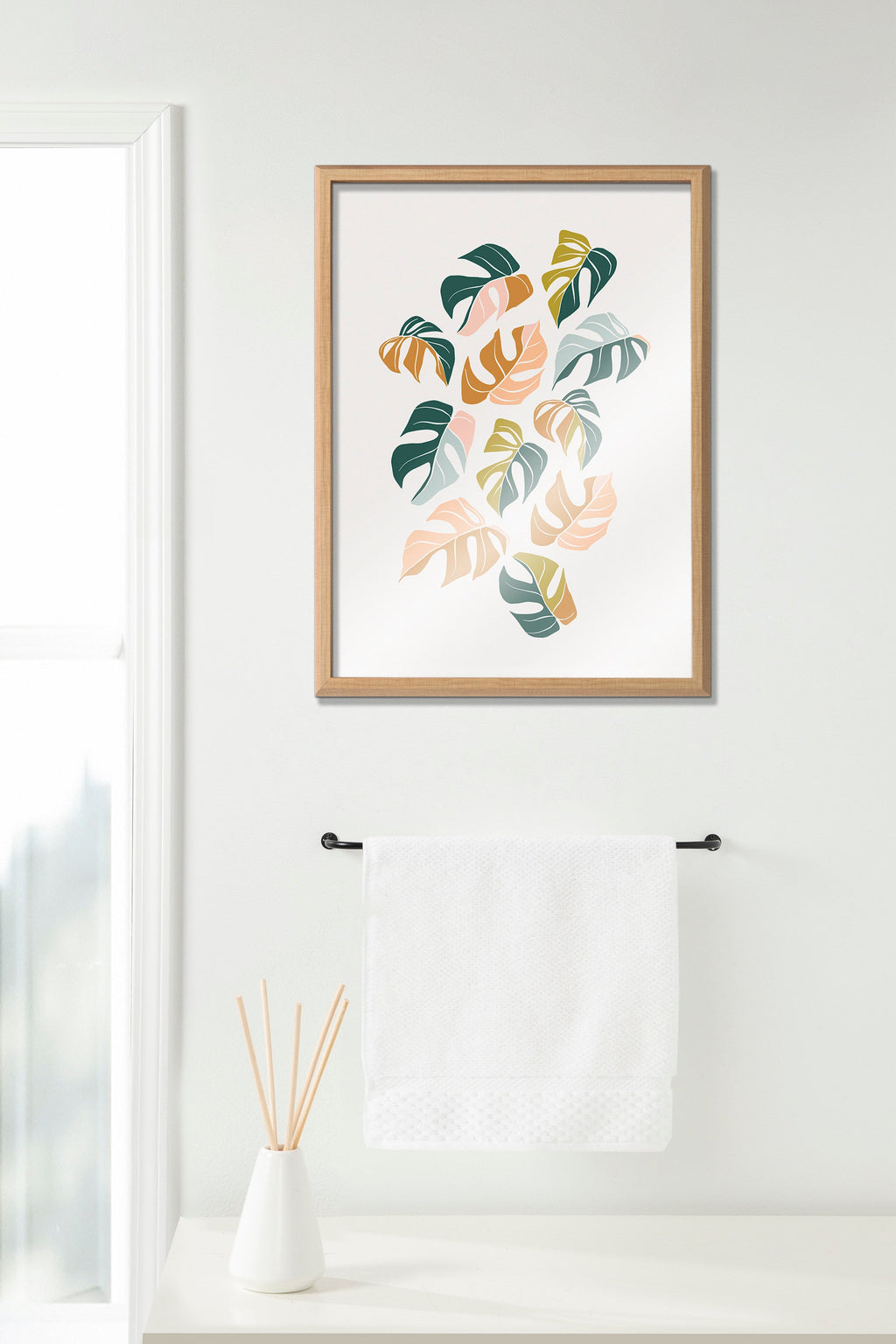 Blake Tropical Leaves 02 Framed Printed Glass by Alicia Schultz
