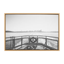 Sylvie Morning Ferry Framed Canvas by Patricia Hasz