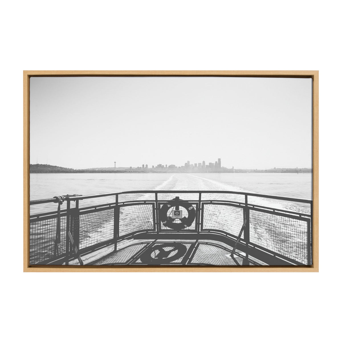 Sylvie Morning Ferry Framed Canvas by Patricia Hasz