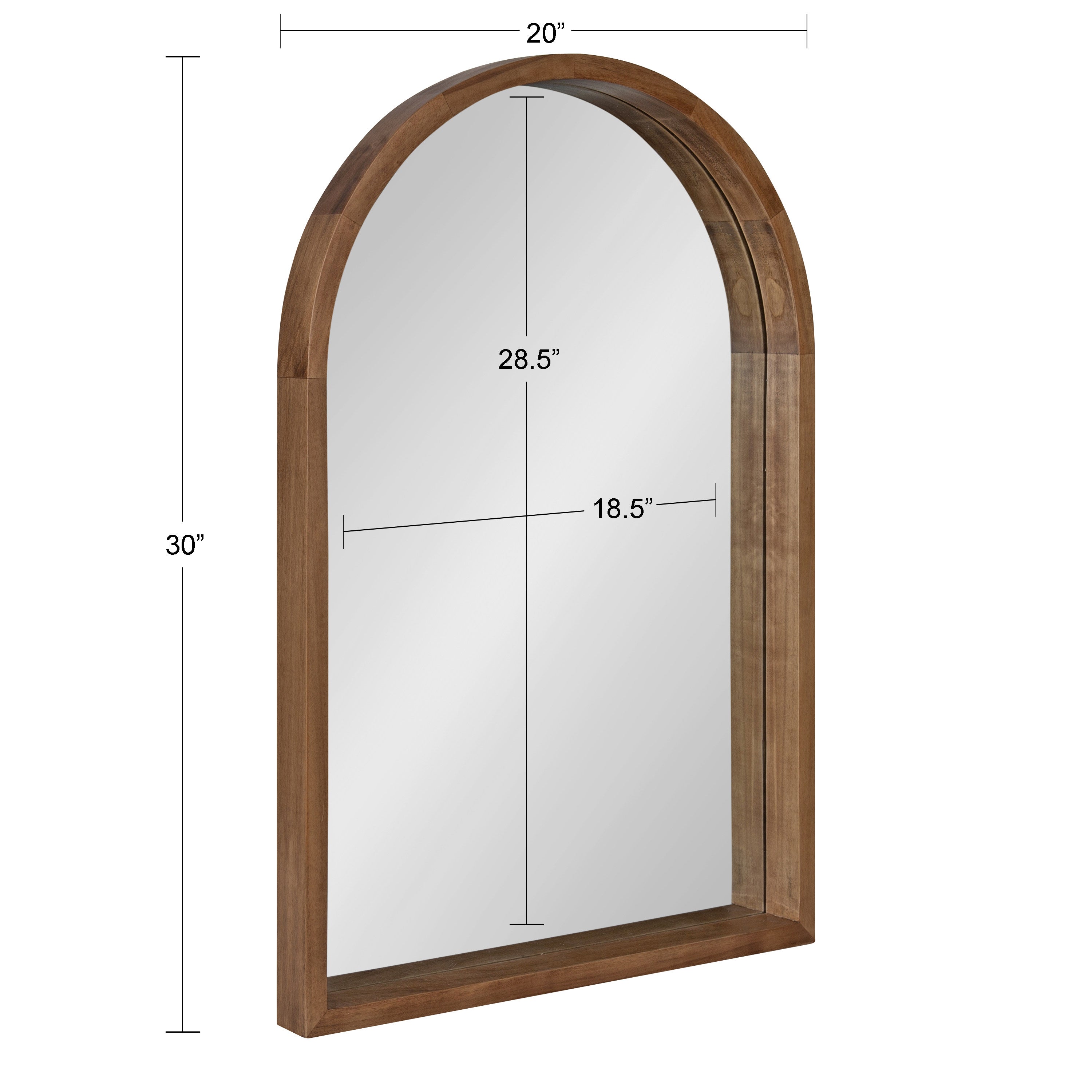 Hutton Wood Framed Arch Mirror