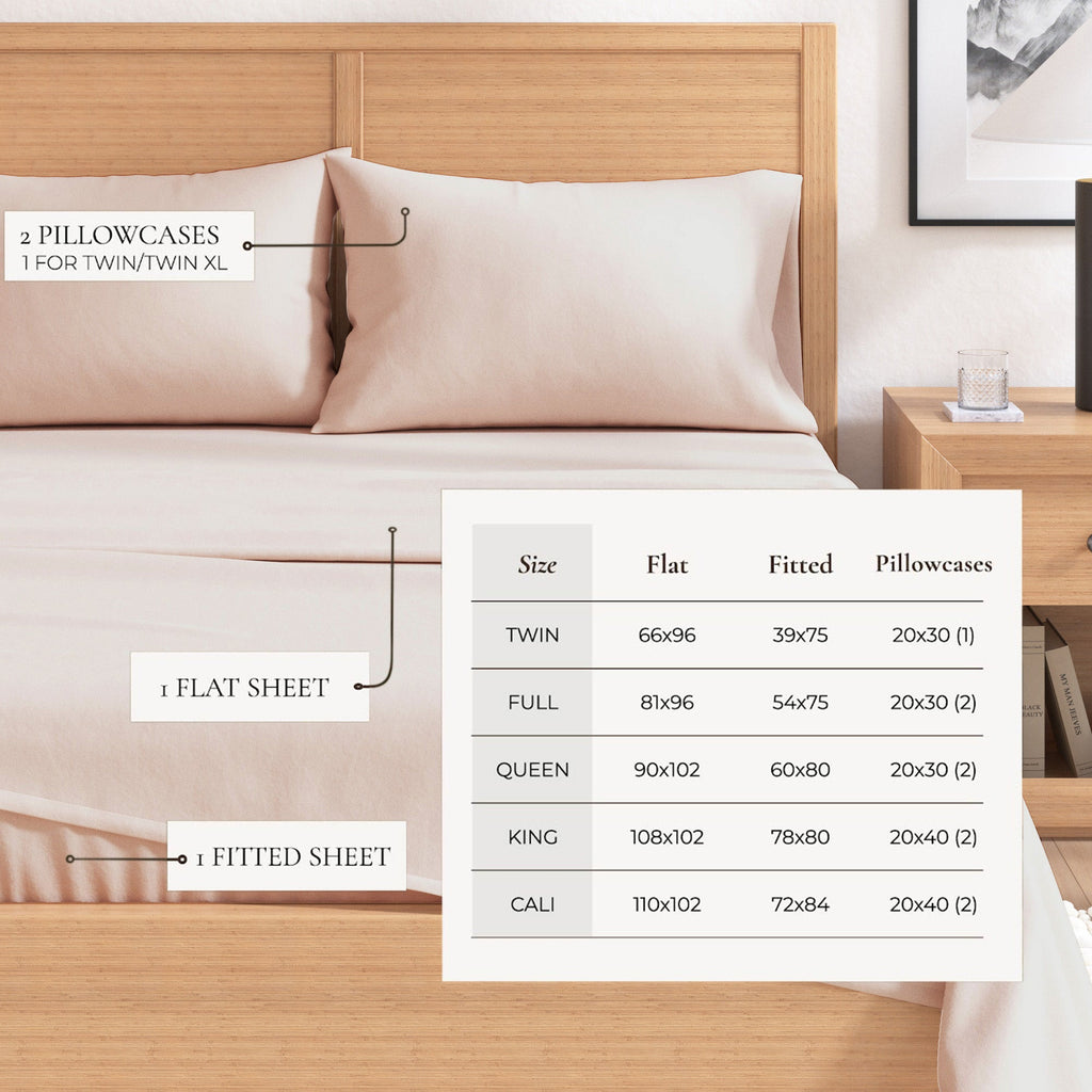 Cotton Solid Flannel Sheet - Nordic Collection