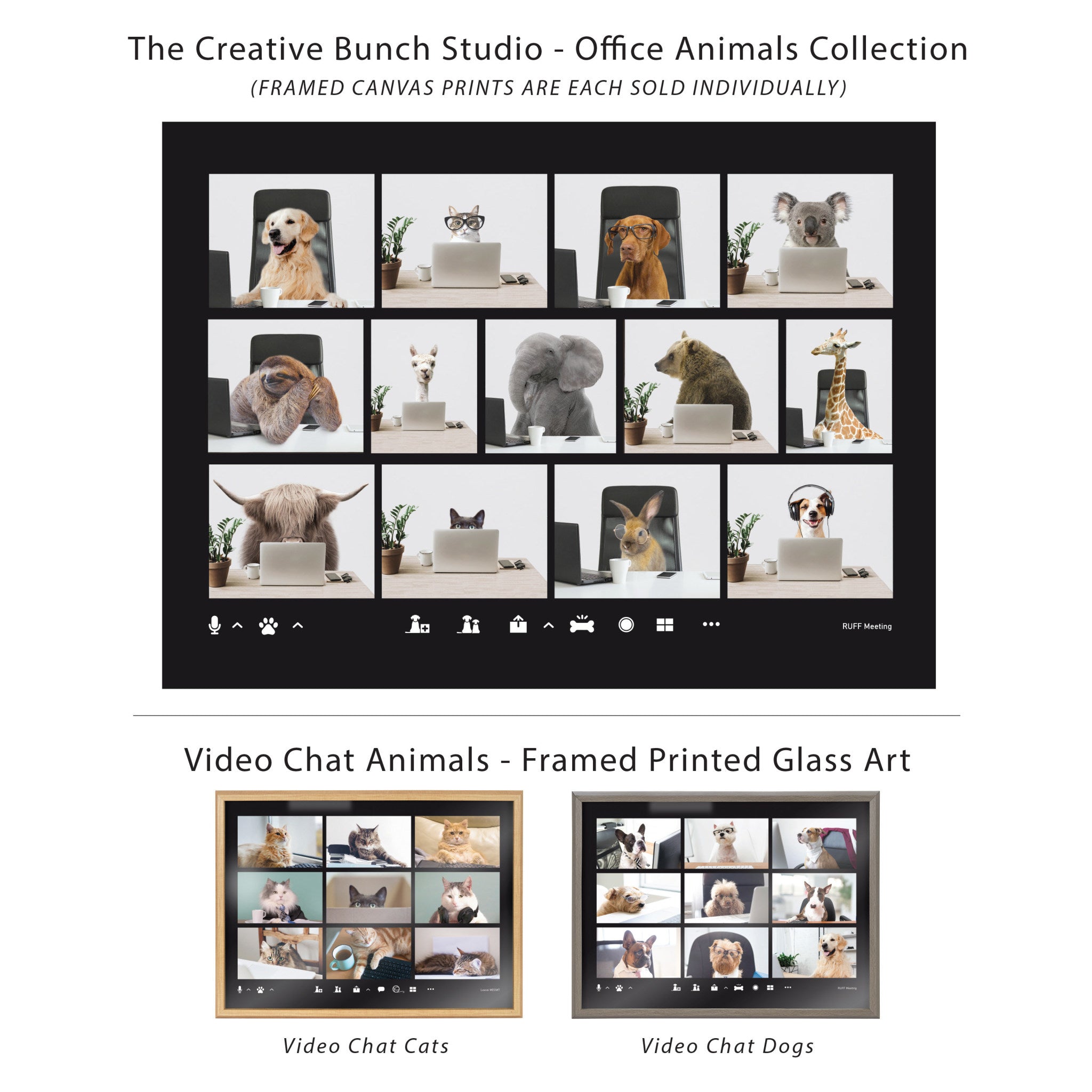 Sylvie I’m Cathy, I work in Accounting Framed Canvas by The Creative Bunch Studio