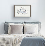 Sylvie Tropical Beach Scene Framed Canvas by The Creative Bunch Studio
