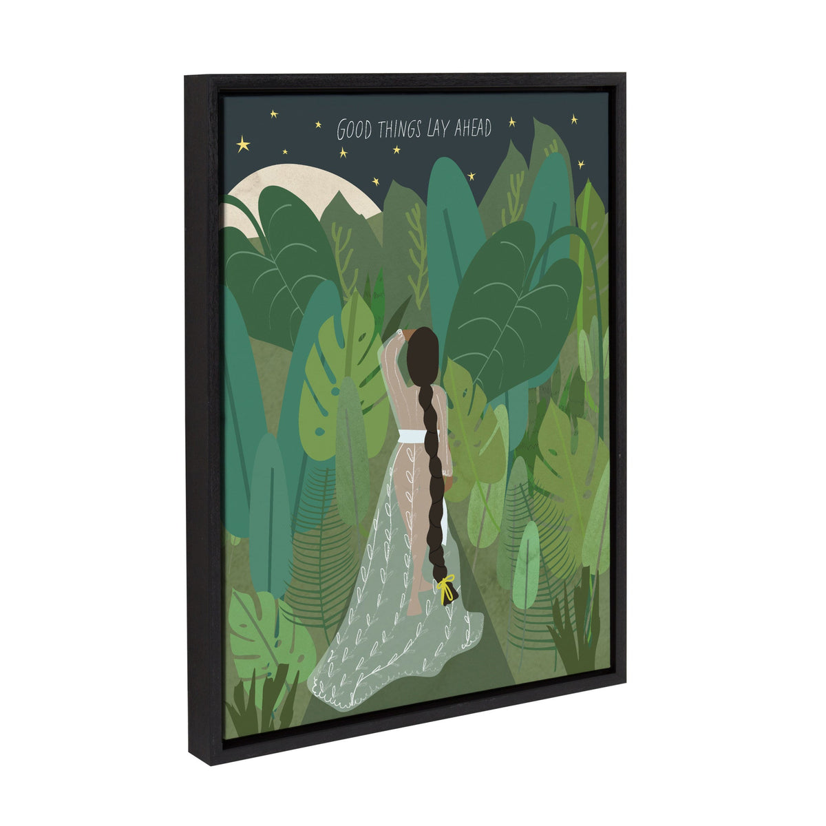 Sylvie Lady of the Forest Framed Canvas by Queenbe Monyei