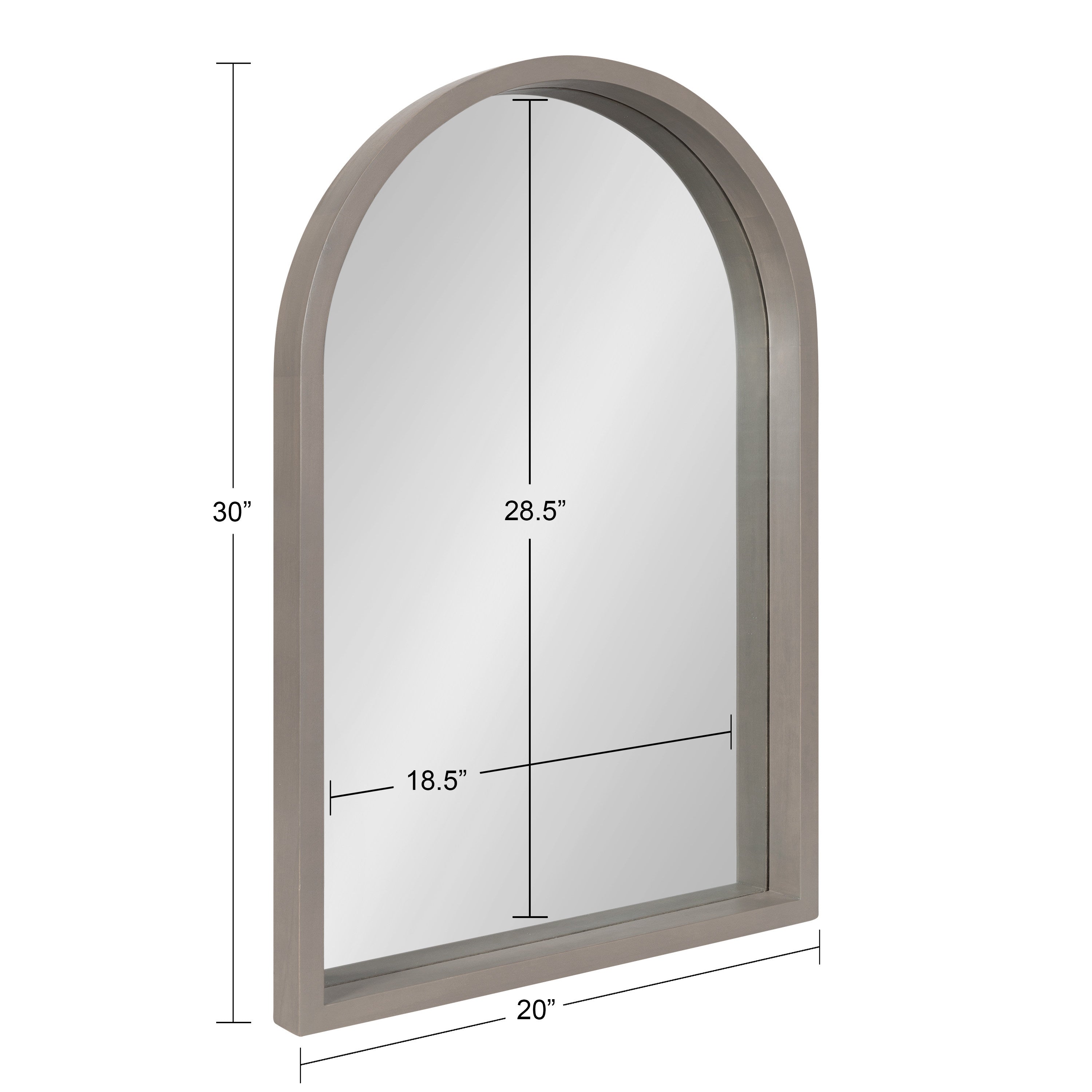 Hutton Wood Framed Arch Mirror