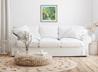 Sylvie The Lane and Sea Framed Canvas by Patricia Shaw