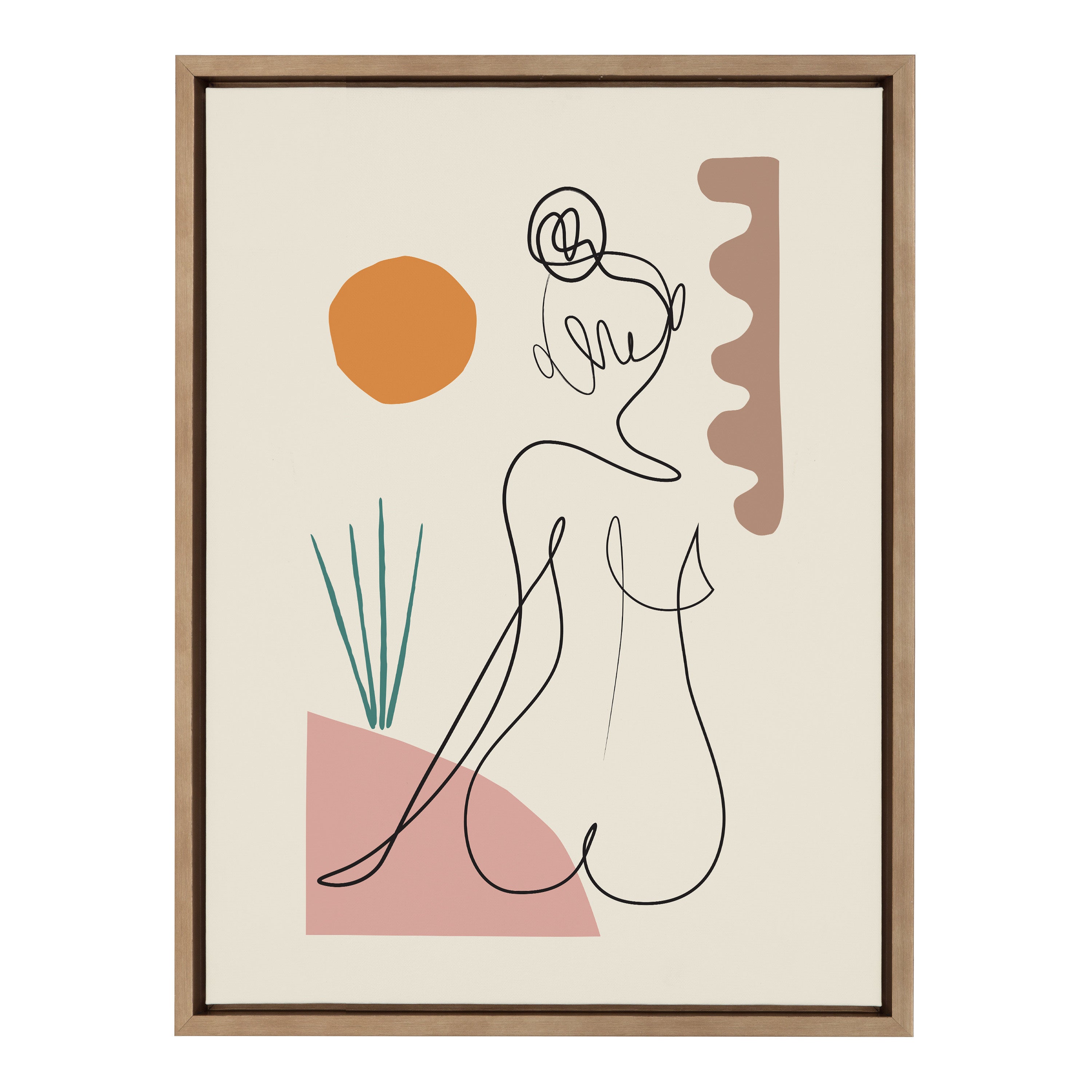 Sylvie Sunset Framed Canvas by Rachel Lee of My Dream Wall