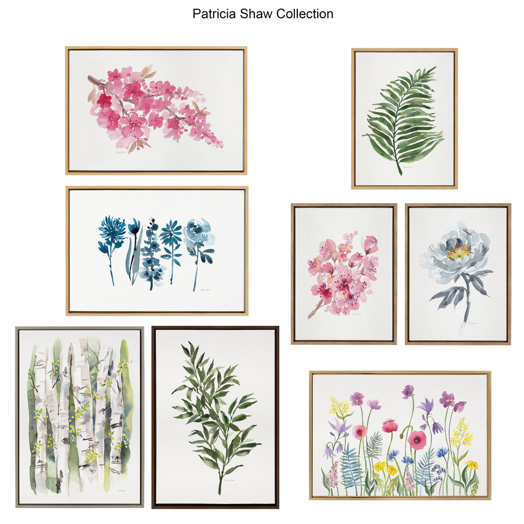 Sylvie Wildflorals Framed Canvas by Patricia Shaw
