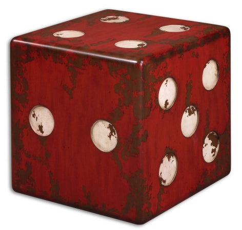 212 Main 24168 Dice Accent Table - Mdf And Fir Wood