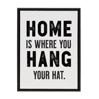 Sylvie Home Hat Framed Canvas by The Whiskey Ginger