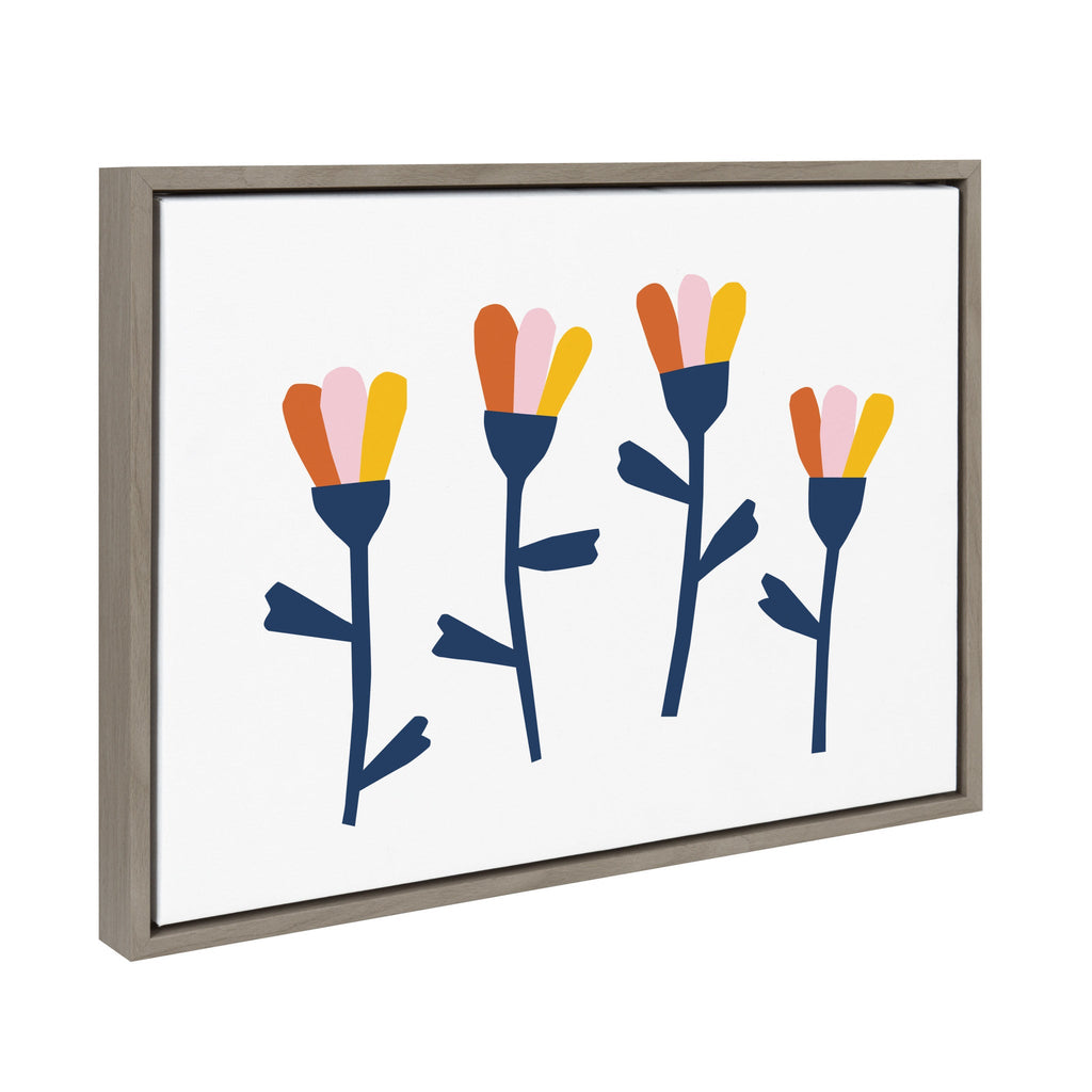 Sylvie Little Bloom Framed Canvas by Myriam Van Neste