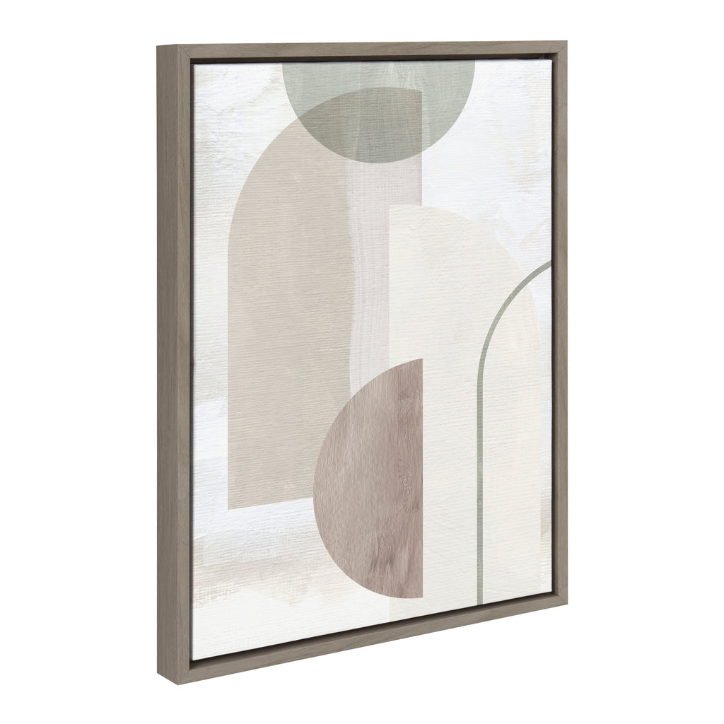 Sylvie Sahara Gray 2 Framed Canvas by Alexander Ginzburg