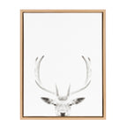 Sylvie Deer Portrait Framed Canvas by Simon Te Tai