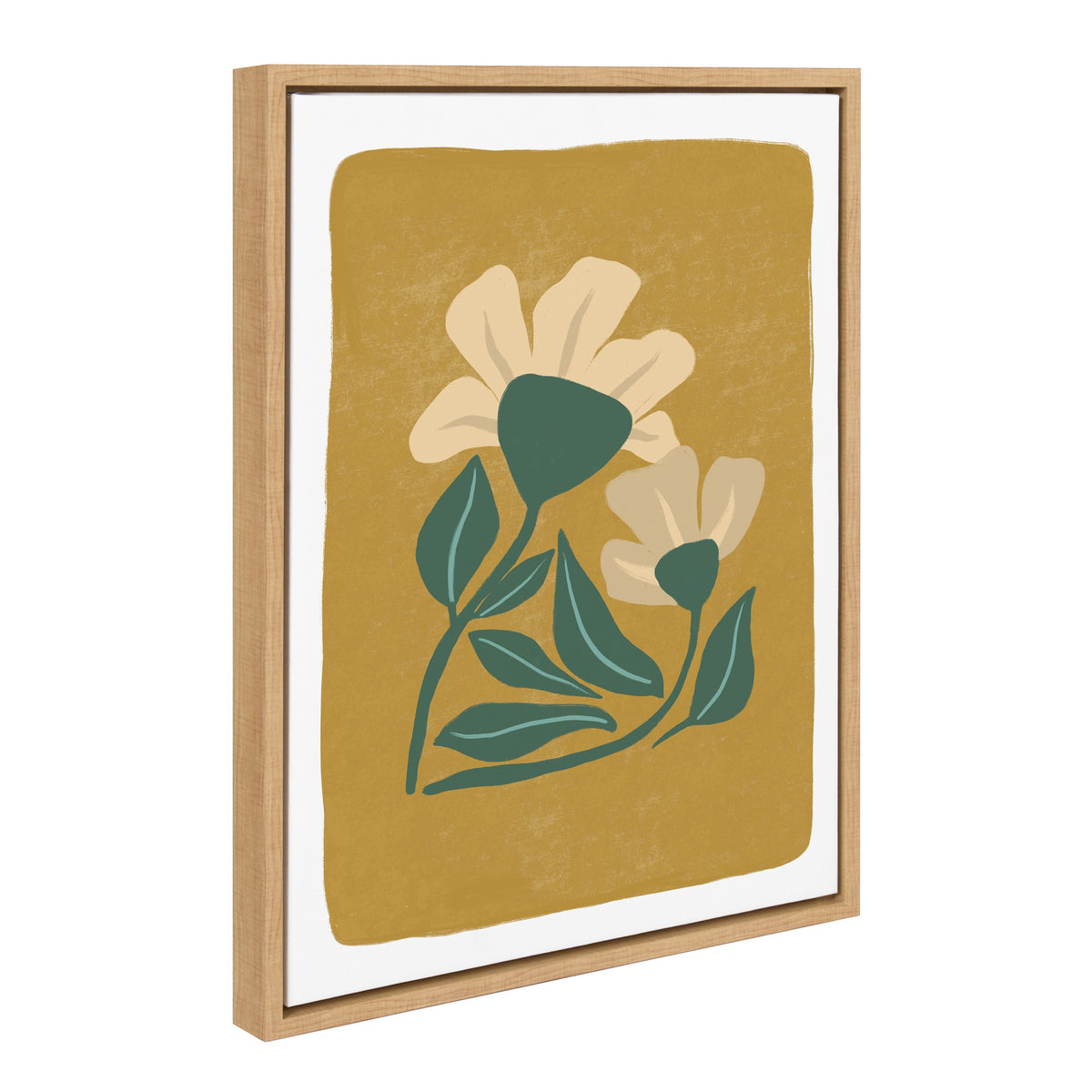 Sylvie Happy Flowers Framed Canvas by Oris Eddu