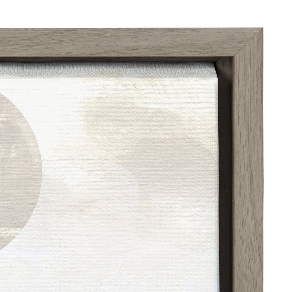 Sylvie Sahara Gray Framed Canvas by Alexander Ginzburg