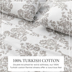 Turkish Cotton Flannel Sheet - Belle Collection