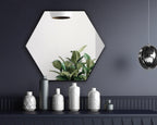 Rhodes Framed Hexagon Wall Mirror