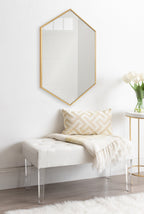 Rhodes Framed Hexagon Wall Mirror