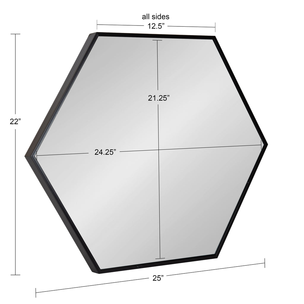 Rhodes Framed Hexagon Wall Mirror