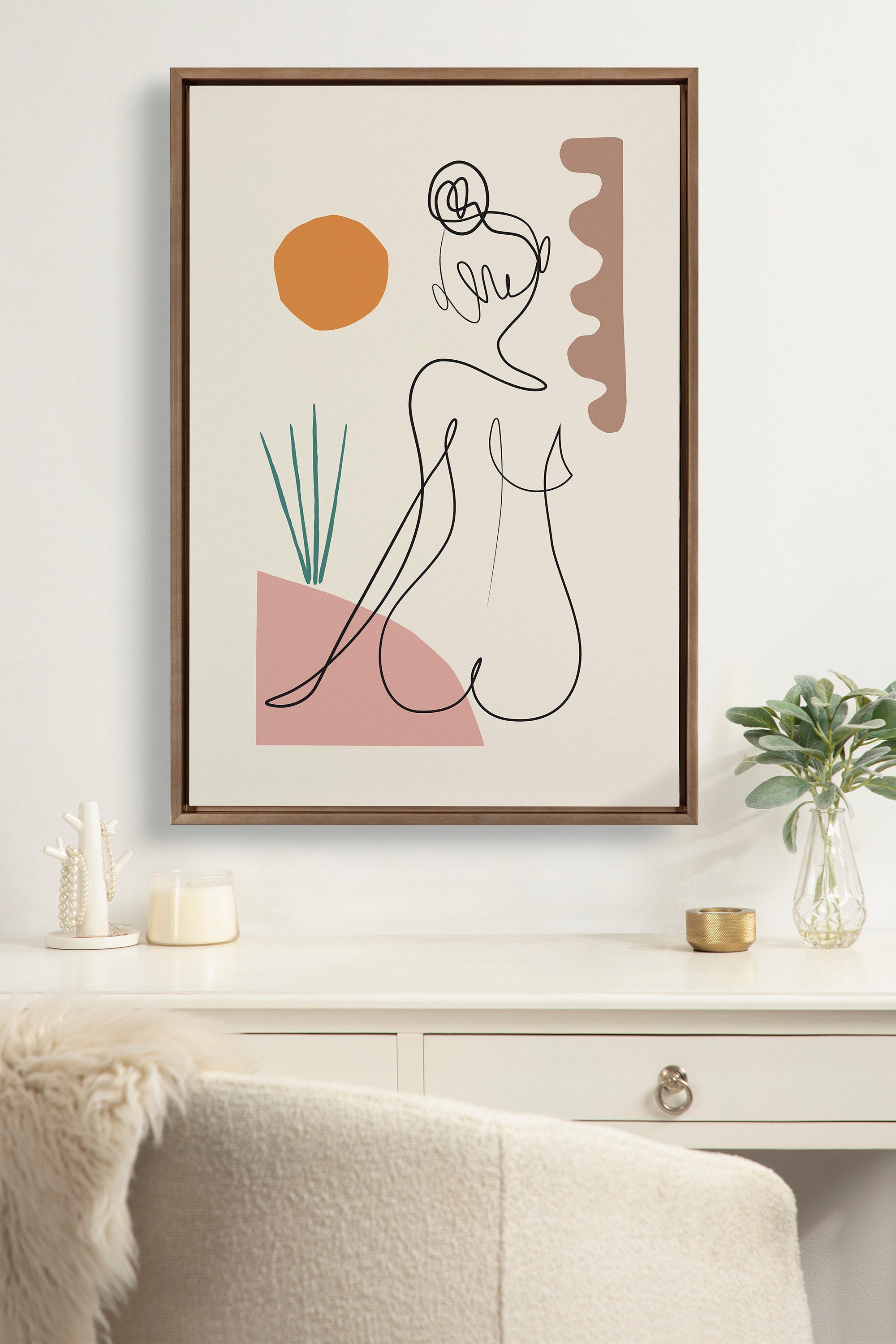 Sylvie Sunset Framed Canvas by Rachel Lee of My Dream Wall