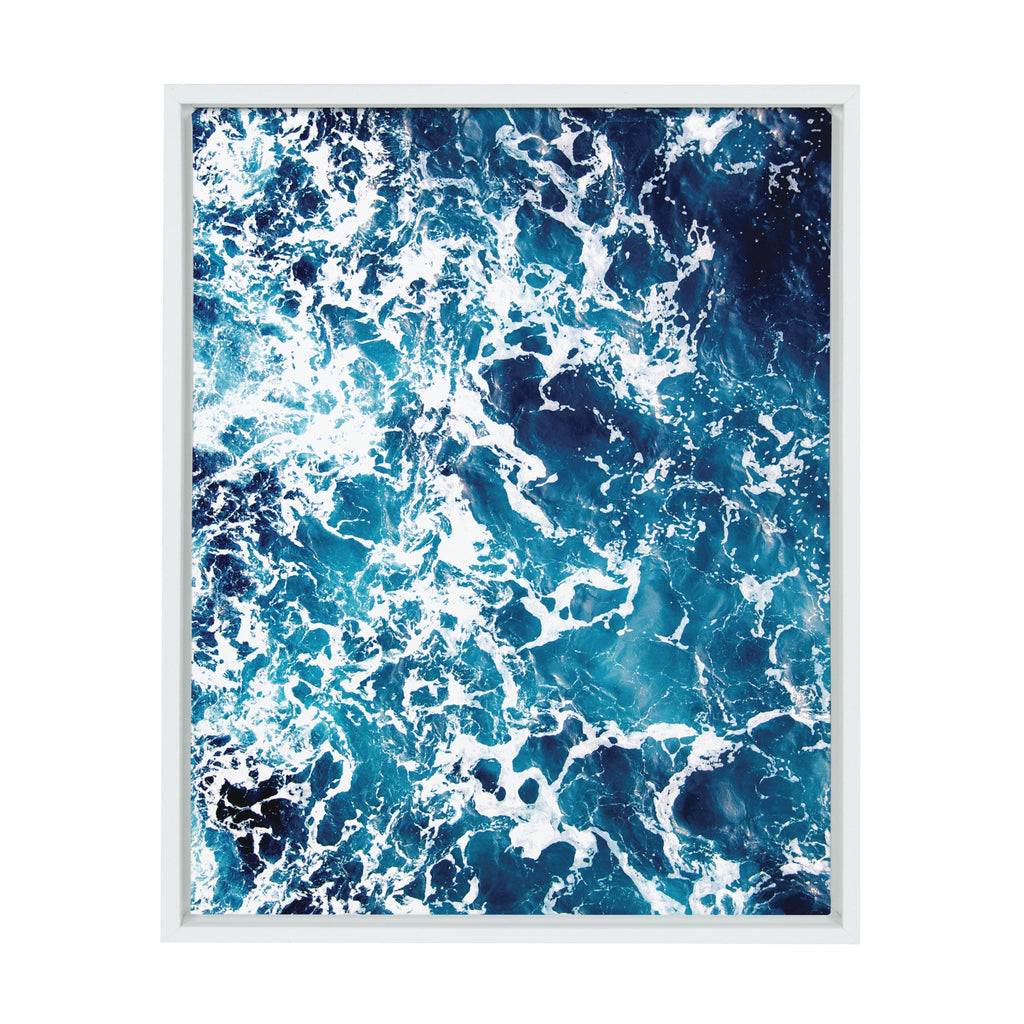 Sylvie Waves Framed Canvas by Simon Te Tai