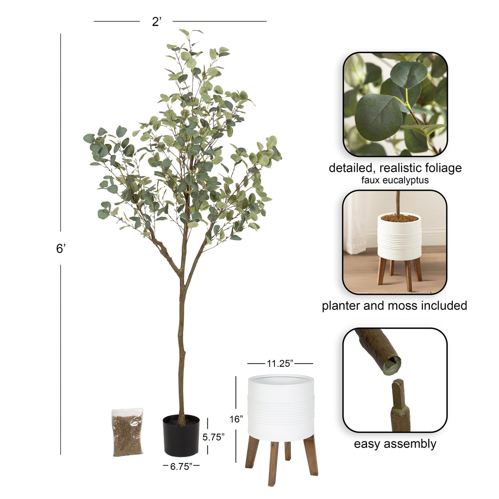 Eudora Faux Eucalyptus Tree