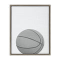 Sylvie Basketball Portrait Framed Canvas, Gray 18x24