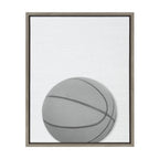 Sylvie Basketball Portrait Framed Canvas, Gray 18x24