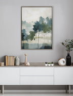 Sylvie Whispering Trees I Framed Canvas by Amy Lighthall