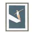Sylvie Contemplation Framed Canvas by Rocket Jack