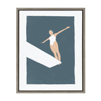 Sylvie Contemplation Framed Canvas by Rocket Jack