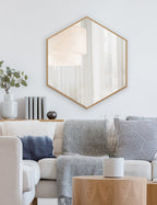 Rhodes Framed Hexagon Wall Mirror