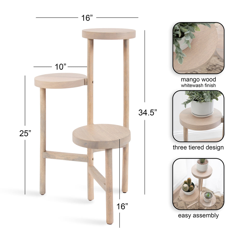 Fitley Wooden Plant Stand